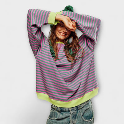 Elsa | Randig oversize-tröja