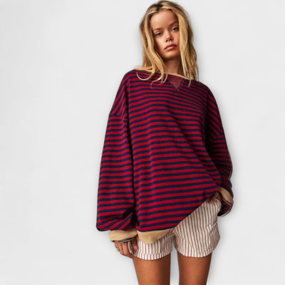 Elsa | Randig oversize-tröja