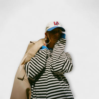 Elsa | Randig oversize-tröja